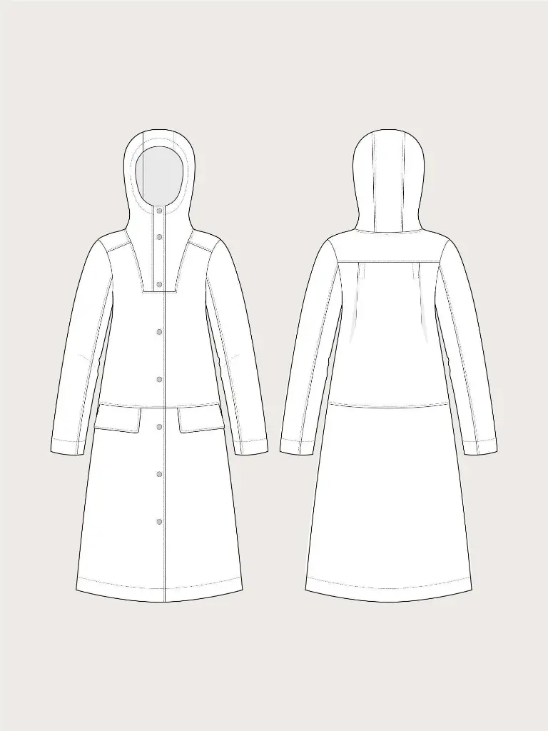 Hoodie Parka - Symønster  