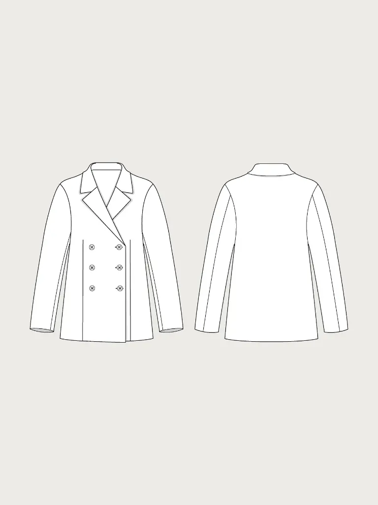 Double-Breasted Jacket - Symønster 