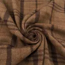 Ullflanell Tartan Brun