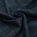 Ullstoff Tartan - Blå & Grønn