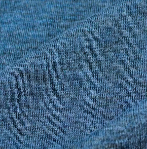 Stoffbit 0,3m - Lett Merinoull - Denim Blå