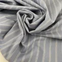 Lett Ullstoff - Pinstripe Lys Blå