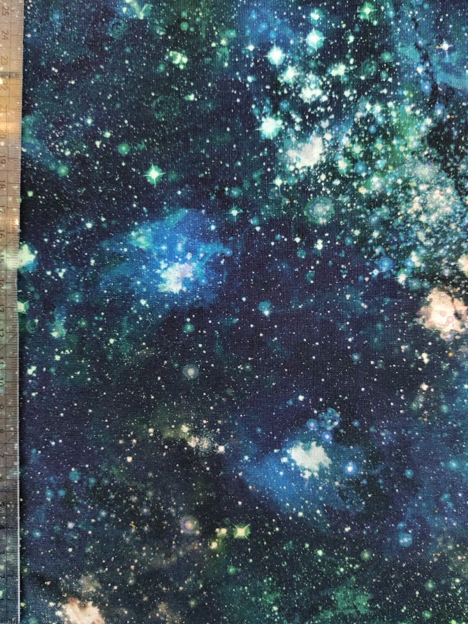 Stoffbit 2m - Jersey Galaxy Navy