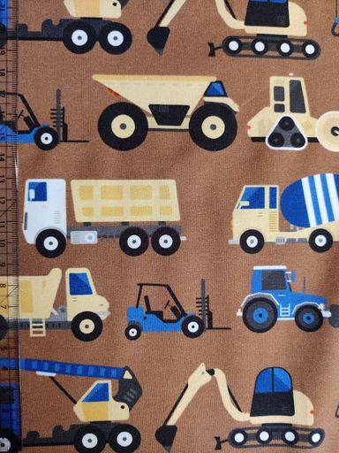 Stoffbit 1m - Jersey Anleggsbiler Sandstorm