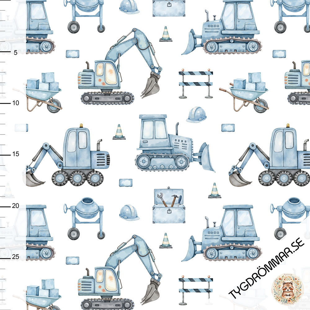Stoffbit 1m - Jersey - Construction Blue