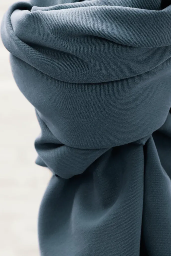Soft Stretch Tencel Twill - Dusty Blue