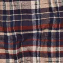 Garnfarget flanell - Rutet Navy