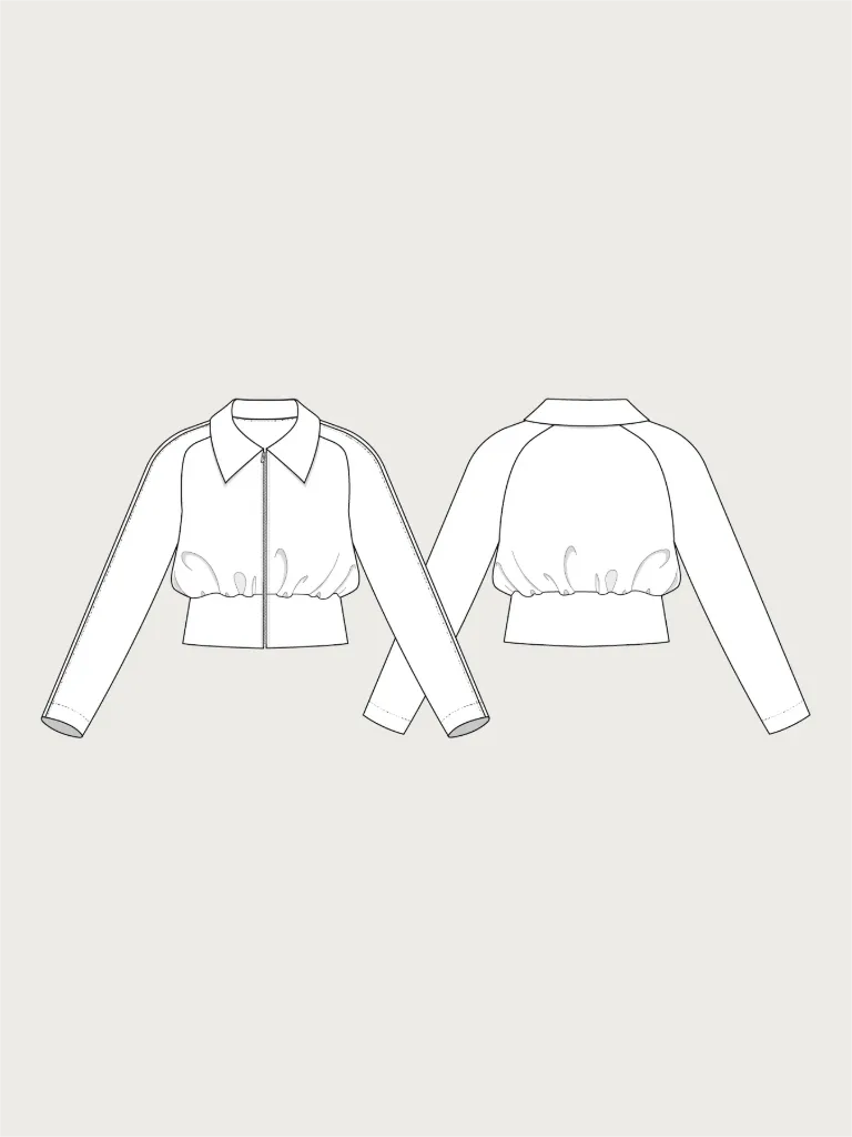 Cropped Jacket - Symønster