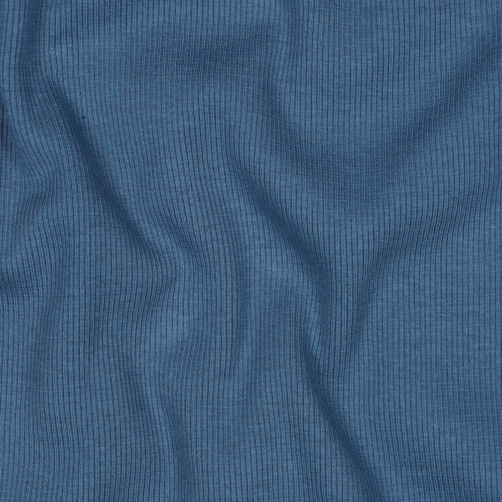 Grovstrikket Ribb Jeansblå (18)