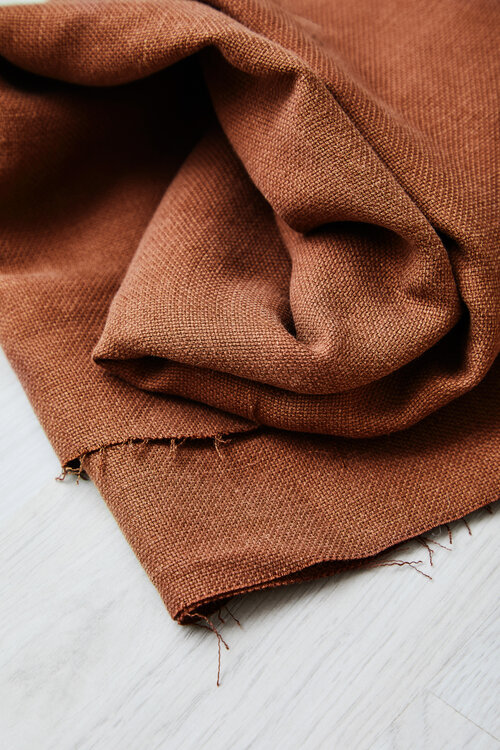 TENCEL Lyocell/lin, grov-vevd Pecan (16)