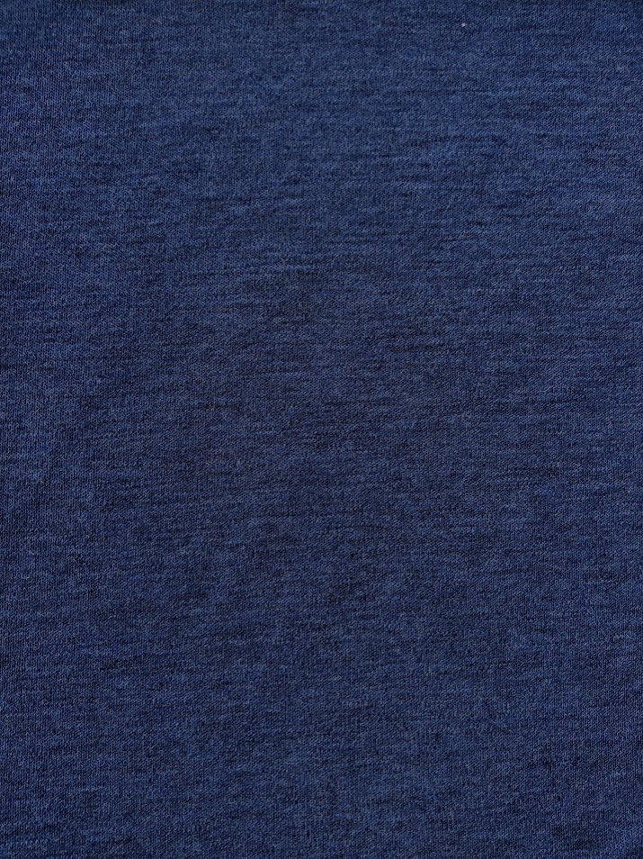 Merinoull melert denimblå