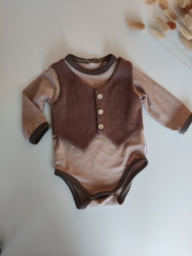 [10136] Body med fastmontert vest (50)
