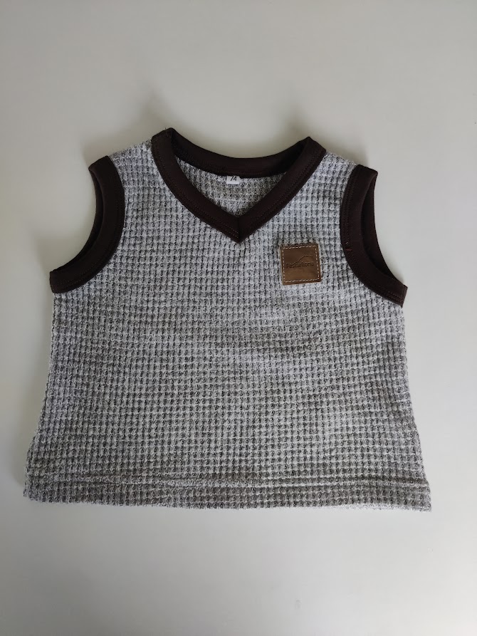 Vest i strikkestoff 