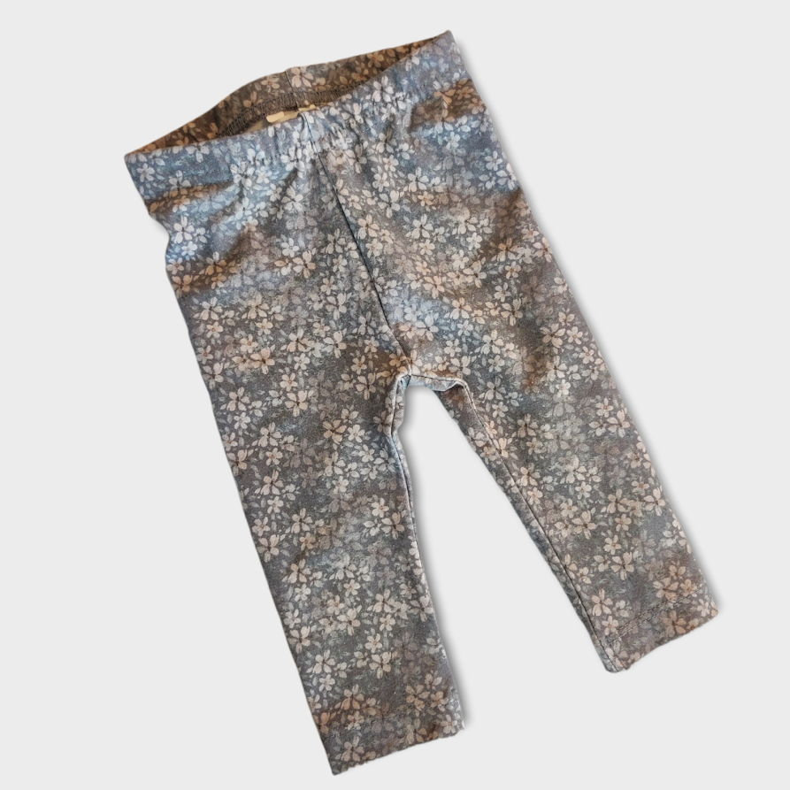 Tights med blomstermønster