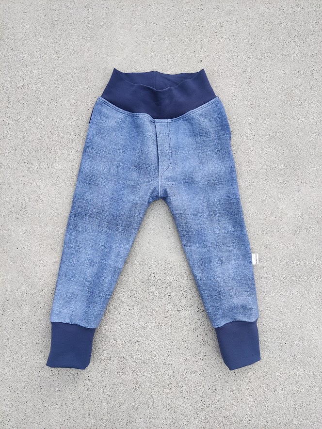 Bukse med jeanslook (flere fargevalg) (80, Mosegrønn)