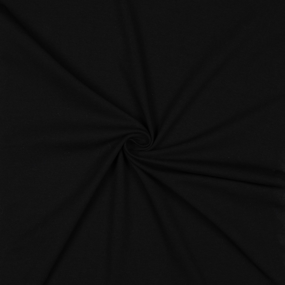 Bomullsjersey Svart (01)