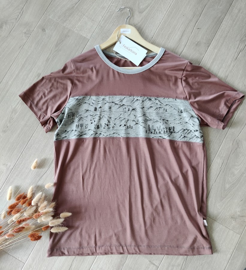 Lofotodden T-skjorte - Old Rose Fjell (XS)