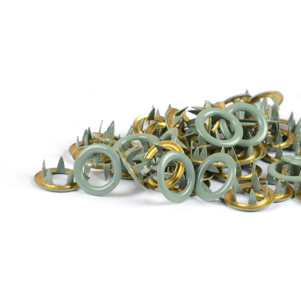 [506196] Trykknapper Ring Dusk Green