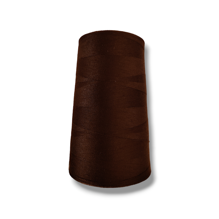 Overlocktråd Mørk Brun