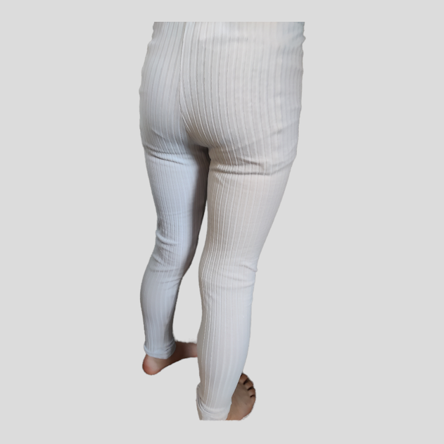 [20116] Rillestrikket tights Lys blå (116)
