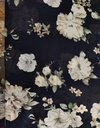 Chiffon Flowers Navy