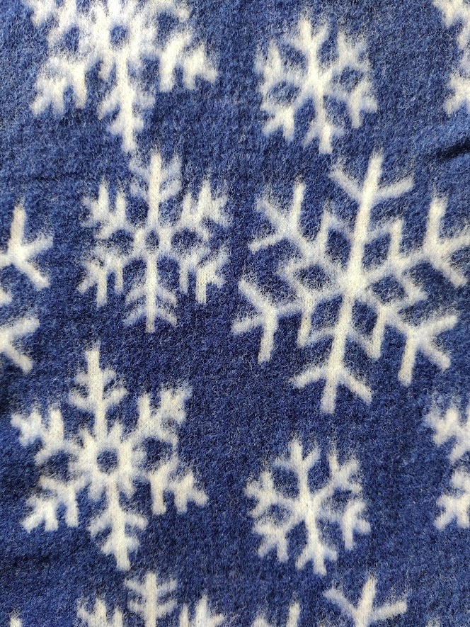 Ullfleece Navy Snøkrystall