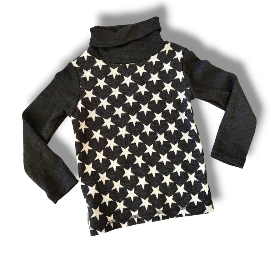 Torsken Ullskjorte - Stjerner Granitt-grå