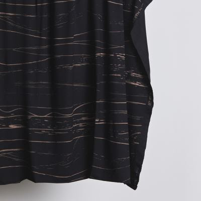 Viskose Jersey Stray Lines Black