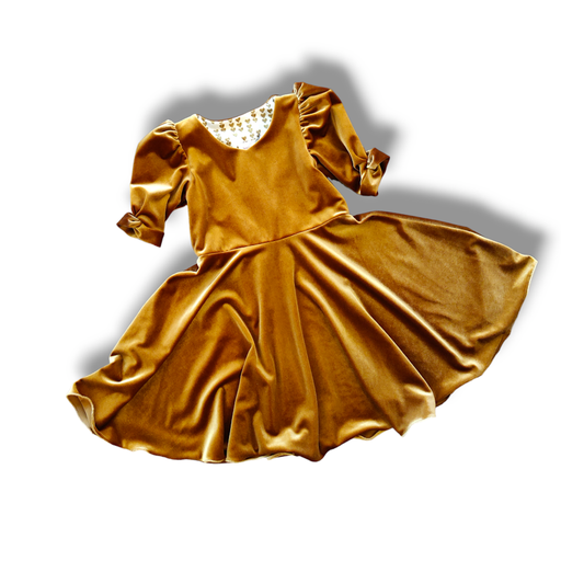 Blåklokke Kjole Velour - mange valg (1 år, vinrød, Bishop Sleeves)