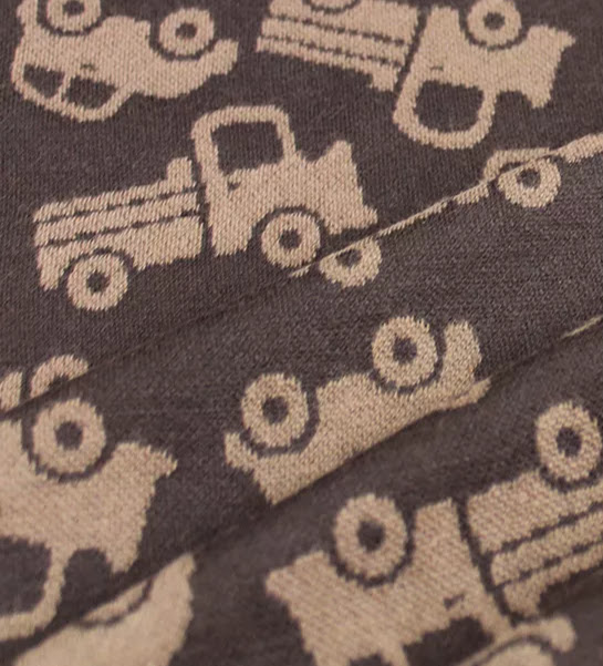 Bambus Strikk - Biler Brun