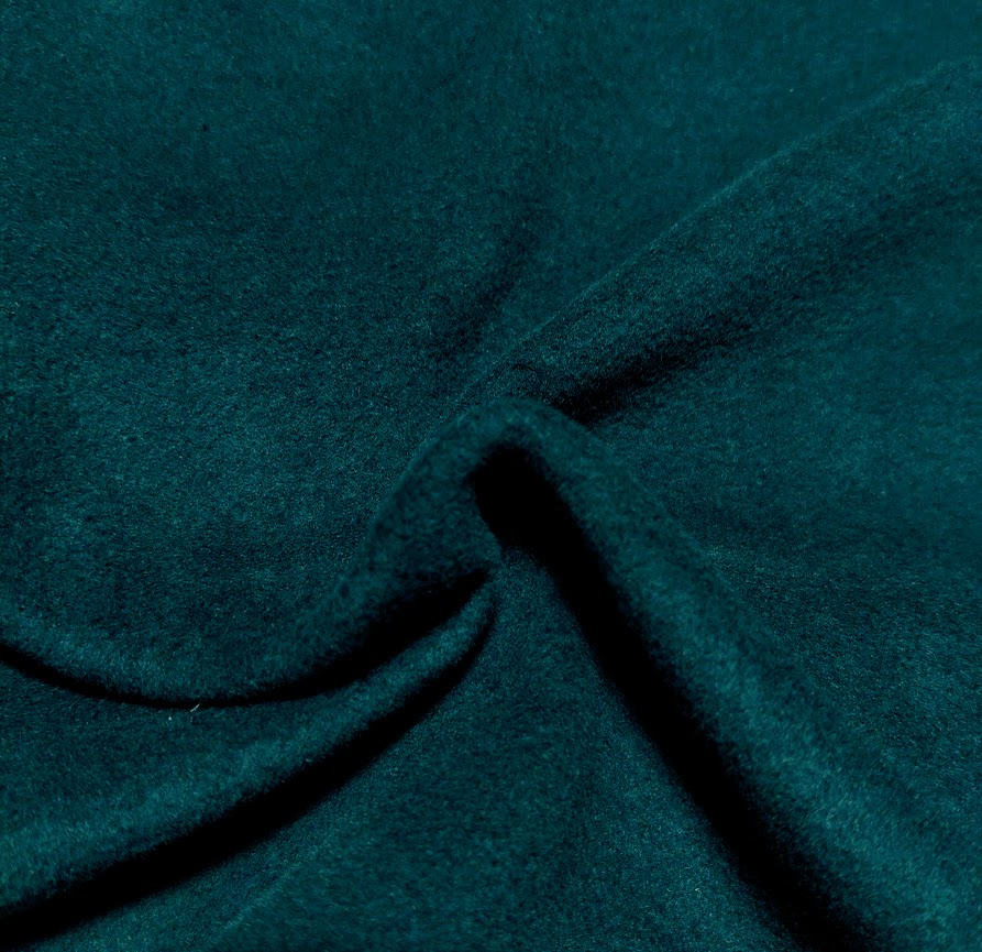 Bomullsfleece Petrol