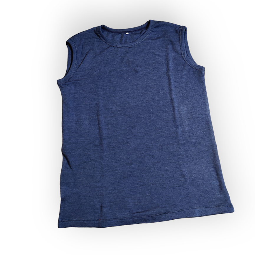 Strandflæsa Merino Singlet - Herre (XS, svart)