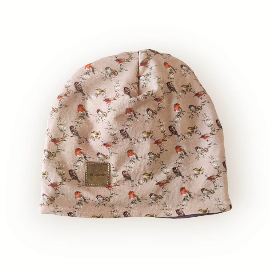 Lue med fleecefôr - Småfugler