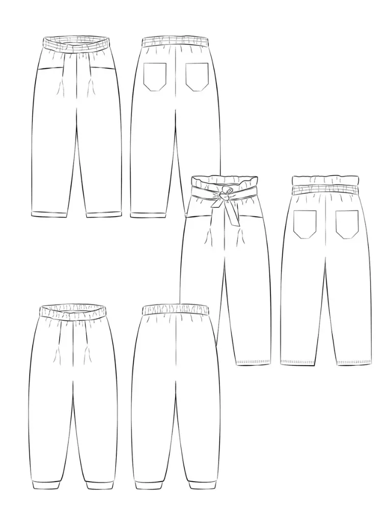 Tyra & Todd Loose Fit Pants - Symønster