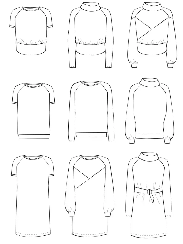 Hanna Genser og Kjole - Symønster