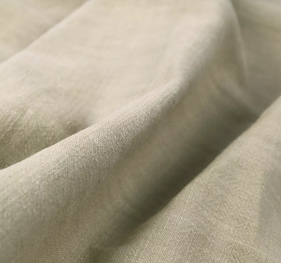 Steinvasket Ramie Lin Beige