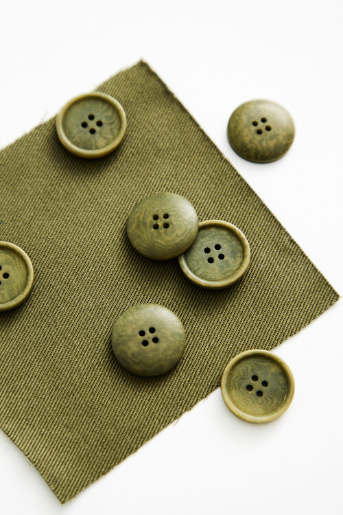 Blaze Corozo Knapp 15 mm - Olive Green