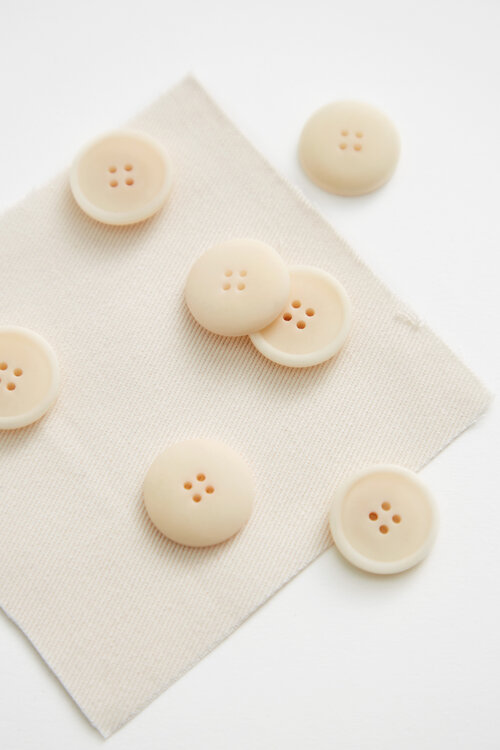 Blaze Corozo Knapp 15 mm - Creamy White