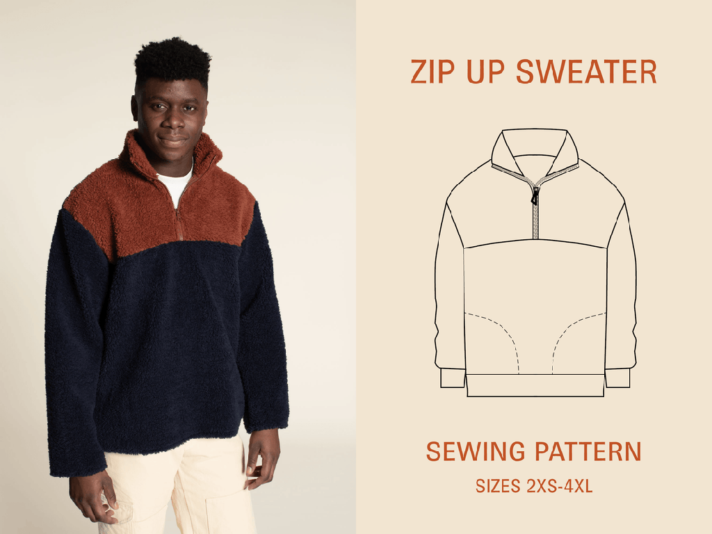 Zip-Up Sweather - Symønster