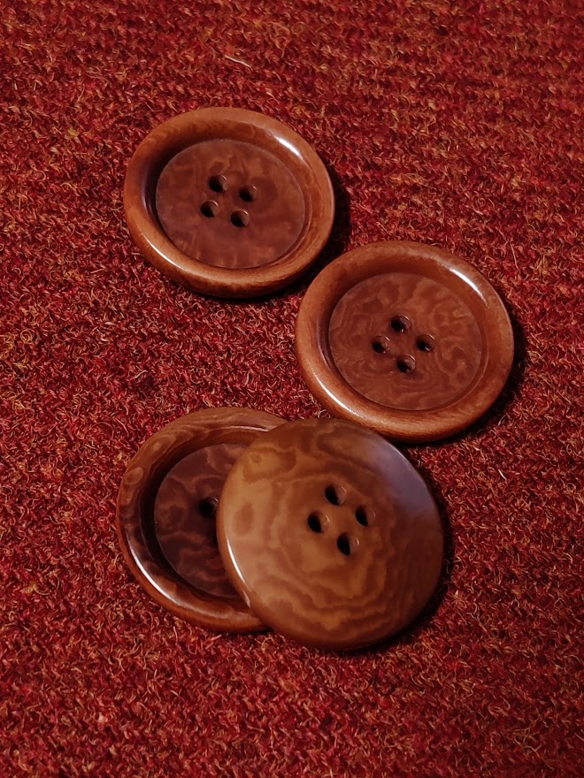 Dish Corozo Knapp 25mm - Pecan