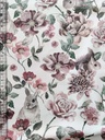 Jersey Floral Animals Offwhite - 1 meters bit