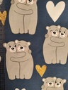 Stoffbit 1,1m - Jersey Hug Bear Dark Blue 