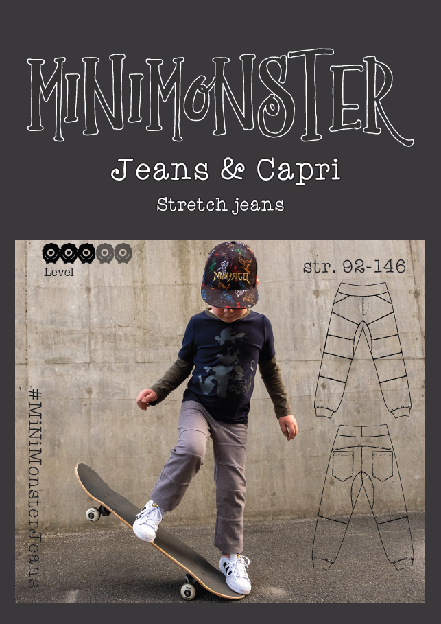 MiNiMonster Jeans & Capri - Symønster