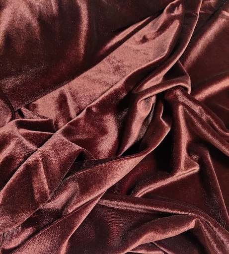 Stretch Velour- Brun