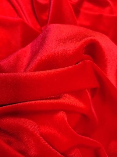 Stretch Velour Rød