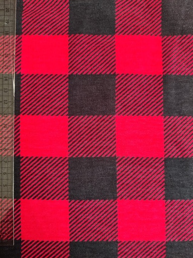 Jersey Plaid Red/ Black