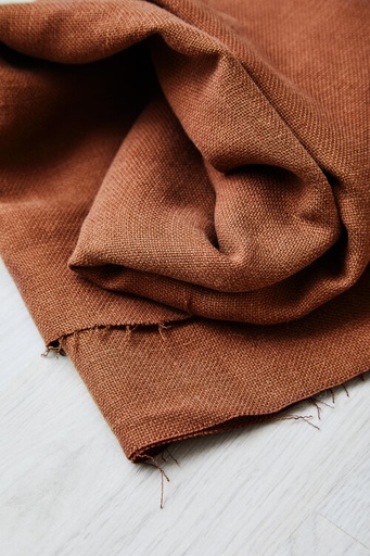TENCEL Lyocell/lin, grov-vevd Pecan (16)