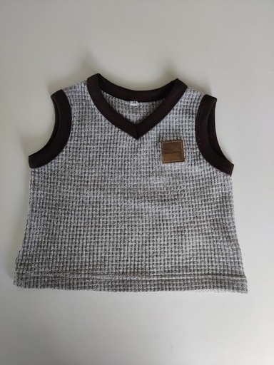 Vest i strikkestoff 