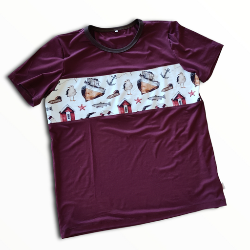 T-skjorte TENCEL lyocell, Lofoten Vinrød