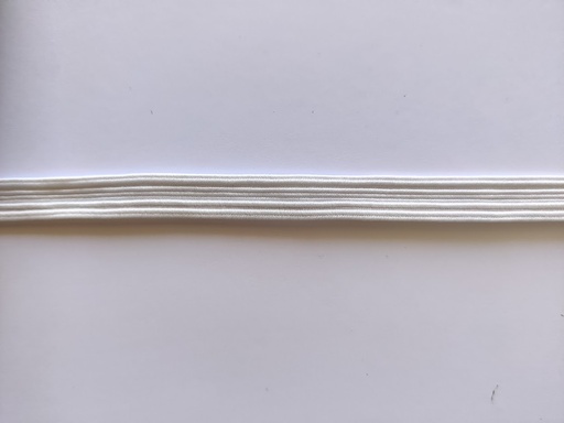 Linning-strikk 10 mm, Hvit